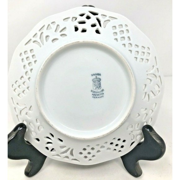 Vintage Schumann Arzberg Germany Reticulated Dish - Picture 3 of 4